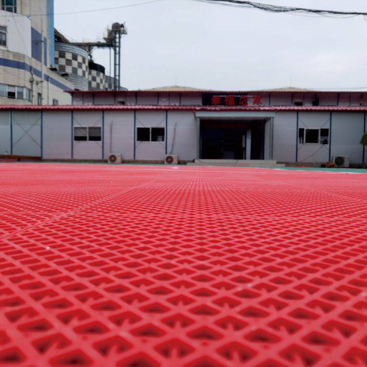 悬浮地板广州出货 全民健身路径防滑实地板 球场塑胶材料(图2)